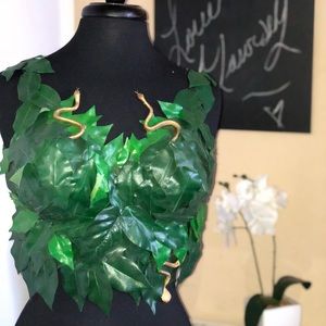Handmade Costume Leaf Bra Top